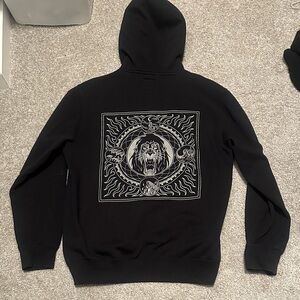 Vans Black Hoodie with Graphic Design